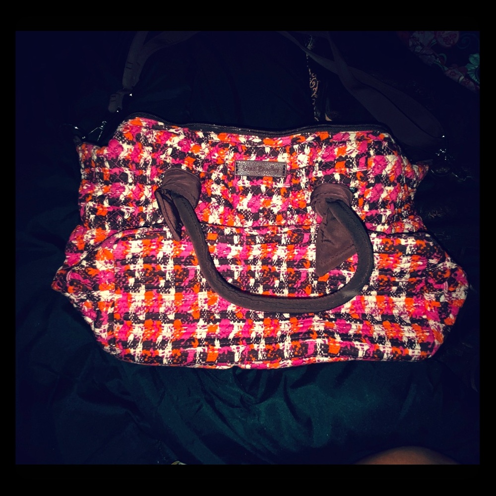 Matching red and brown Vera Bradley set of 2